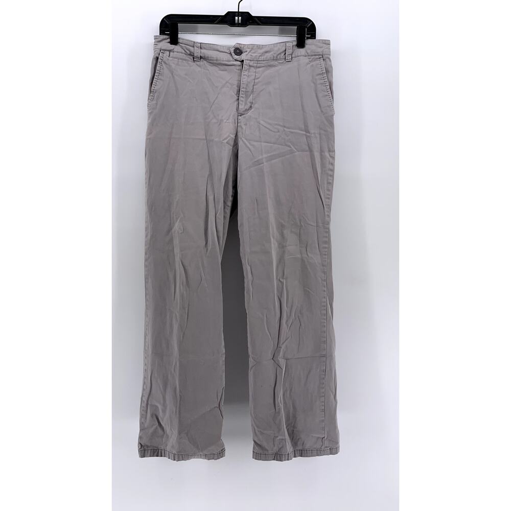 CROFT & BARROW Women's Gray Classic-Fit Straight-Leg Pants SZ 10